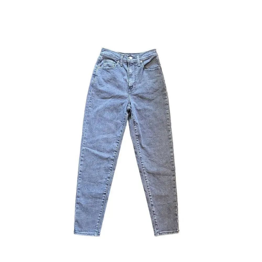 Levi's Jeans Women's 24 Faded Black High Waisted Taper Denim